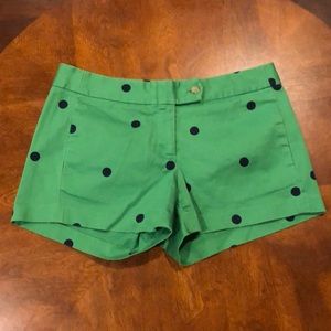 J Crew Stretch City Fit Polka Dot Shorts Size 4
